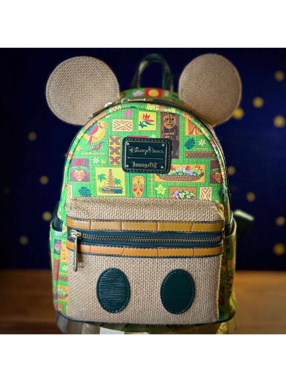 NWOT Loungefly Mickey Mouse Main Attraction Enchanted Tiki Room Mini Backpack